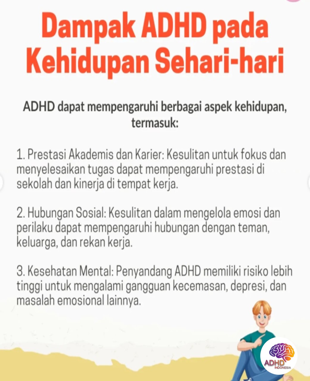 ADHD dan Hubungan Sosial Anak di Lingkungan Sekolah di Kota Metro